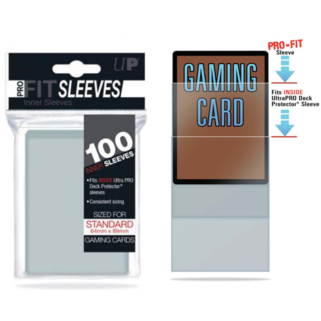 Ultra Pro Sleeves - Standard x100 Pro Fit - Transparent